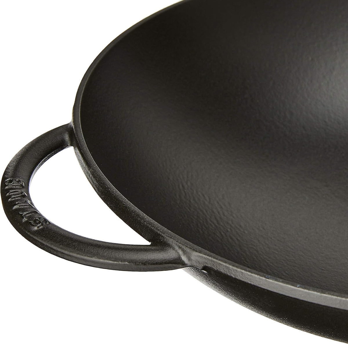 Black Matte Cast Iron Wok E392513