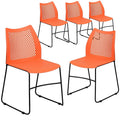 Stack Chairs with Sled Base (Set of 5) Y376