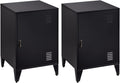 Metal Night Stands End Side Table Cabinet with 1 Door R59597