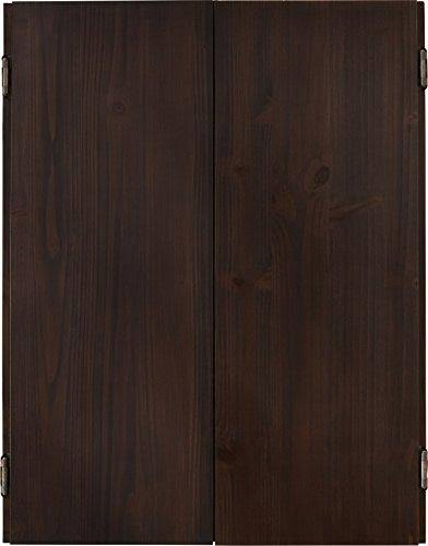 Solid Wood Cabinet with Sisal/Bristle Dartboard and Steel-Tip Darts Q802